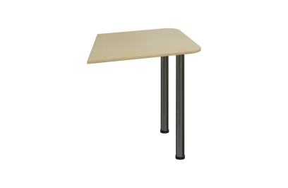 EJZ 1 - 80 přístavba jednací, kovová podnož chrom, síla desky 18 mm, buk royal